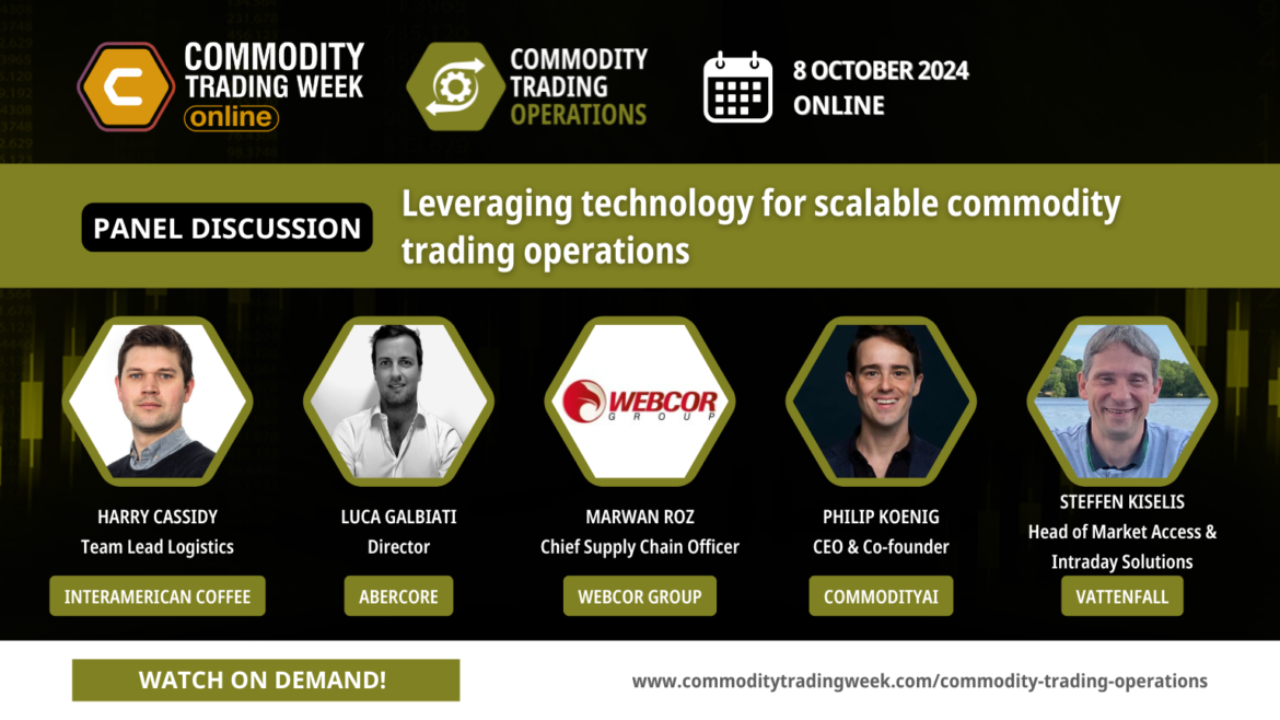 Leveraging technology for scalable commodity trading operations